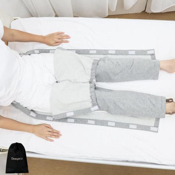 介護用 ズボン 全開フルオープン 通年用 パジャマ オムツ交換 両開き 両脇全開 寝たきり のお着替...