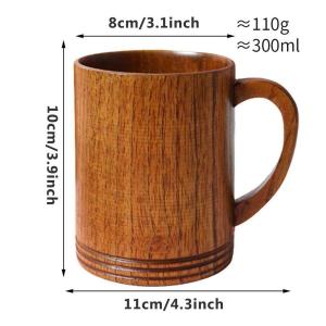 ハンドル付き ヴィンテージ 木製 ビール ジョ...の詳細画像1