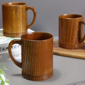 ハンドル付き ヴィンテージ 木製 ビール ジョ...の詳細画像4
