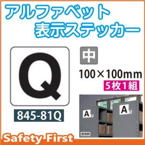 アルファベット表示ステッカー 845-81Q（中）｜safety-first