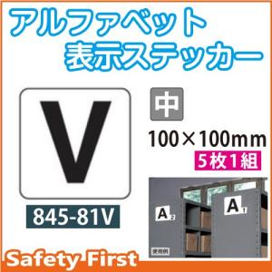 アルファベット表示ステッカー 845-81V（中）｜safety-first
