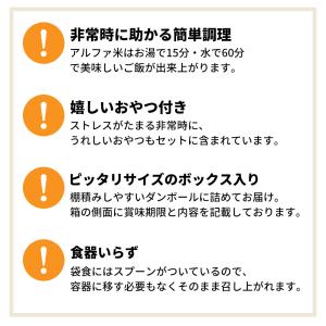 非常食セット 3日分 10年保存水 5年保存食...の詳細画像4