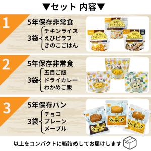 非常食セット 3日分 5年保存食 B 1セットの詳細画像2