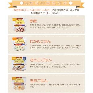 非常食セット 尾西のアルファ米 9種類9食セッ...の詳細画像1
