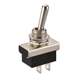 Heschen 金属トグルスイッチフリックフリップ 12V 25A オン/オフ 2 ポジション 2 ピン車のダッシュライト用