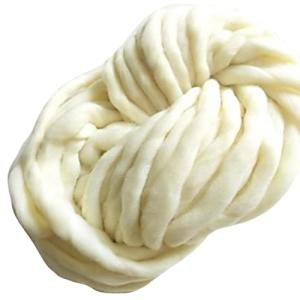 3world 超 極太 毛糸 250g チャンキーニット 北欧風 ヤーン ざっくり うで編み 指編み SW1954 ホワイト