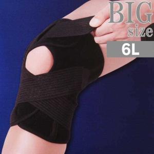 5Lサイズ 大きいサイズ ひざ用 サポーター 1枚入り 左右兼用 アクア