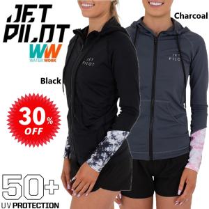 ジェットパイロット JETPILOT セール 30%オフ レディース ラッシュガード フード付き タイダイ フロントジップ L/S ハイドロフーディー S20513｜sagara-net-marine