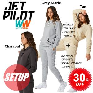 ジェットパイロット JETPILOT セール 30%オフ パーカー パンツ 2点セット 送料無料 シンプル ユニセックス フーディー トラックパンツ W22001 W22003