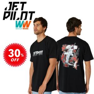 ジェットパイロット JETPILOT Tシャツ メンズ マリン 送料無料 シャーク フラッシュ メンズ Tシャツ W23603｜sagara-net-marine