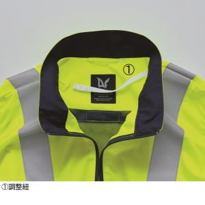 9211 空調服(R) 高視認半袖ブルゾン(横...の詳細画像5