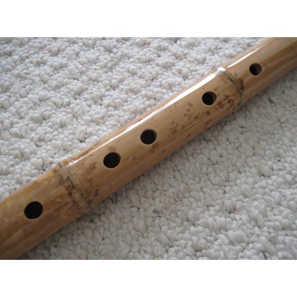6穴尺八直小竹笛付。C/D/F/Gキーに適したRoot End Zen Instrument