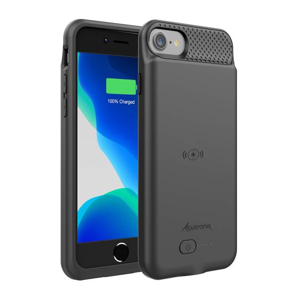 iPhone SE 2020/8/7/6 S/6乾電池ケース%エスコラワイヤレス充電対応スリム保護拡...