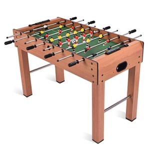 Giantex 48''フットボールテーブル、サッカーボール付き木製サッカーテーブルゲーム、4人用スーツ、ゲームルーム、アーケード、バー、ファミリーナイト、子｜saharacanvas