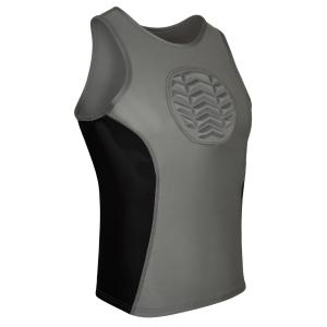 Exxact Sports Baseball/Softball Chest Protector Tank Top|Padded Compression Jersey Shirt (Youth) (ユースXラージグレー)