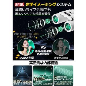双眼鏡 20倍 高倍率 広角75度見掛け視界 ...の詳細画像3