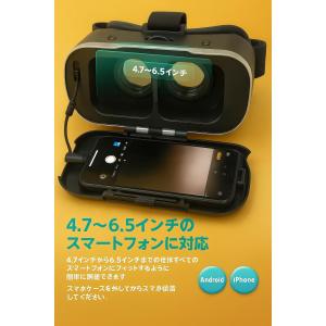VRゴーグル スマホ用 ヘッドホン一体型 ステ...の詳細画像5