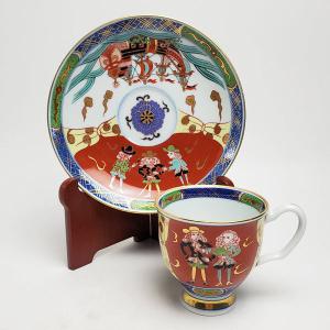 有田焼 復刻古伊万里 錦色絵 コーヒーカップ＆ソーサー【全国送料無料