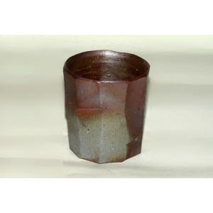 備前焼 湯呑（中）（緋襷）160cc| 日本製 おしゃれ 湯呑み 湯のみ