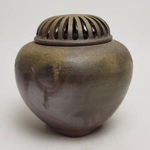 香炉 お香 香木 陶器 磁器 有田焼 青磁牡丹彫 香炉（木箱入） （saiky