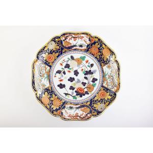 有田焼：福珠窯：金襴手古伊万里松竹梅 フラットプレート☆ 有田焼 プレート 金襴手古伊万里松竹梅9寸平皿【福珠窯（有田焼窯元