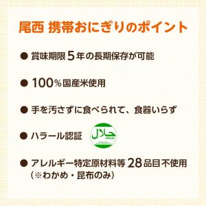 尾西食品 アルファ米 携帯おにぎり 昆布の詳細画像2
