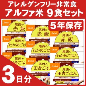 非常食 5年保存 非常食セット アレルギー対応非常食セット3日分