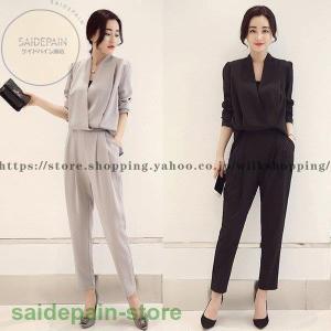 一部即納 かっこいい パンツドレス 袖あり セットアップ パーティードレス 結婚式 お呼ばれ ドレス 服装 代 30代 40代 大きいサイズ 長袖 黒 赤 Awg0069 Leap リープ 通販 Yahoo ショッピング