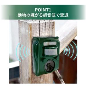 【公式】 SaiEL 超音波害獣撃退器 ソーラ...の詳細画像3