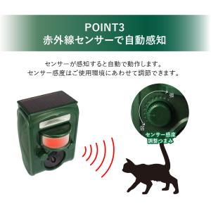 【公式】 SaiEL 超音波害獣撃退器 ソーラ...の詳細画像5