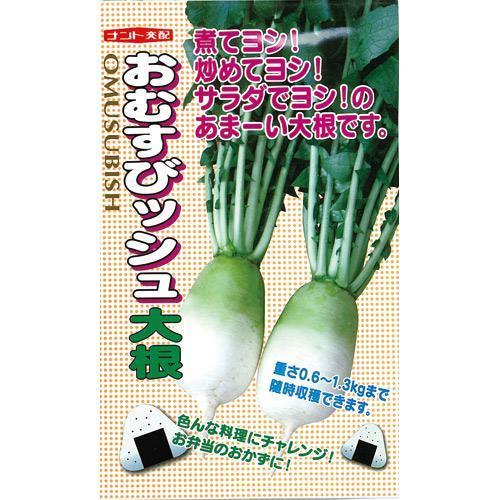 おむすびッシュ (ミニ大根の種) 小袋 約3ml ( 野菜の種 )