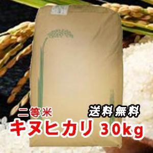 令和2年産  三重県産 キヌヒカリ （きぬひかり） 玄米 二等米 30kg 30キロ【送料無料】  お米