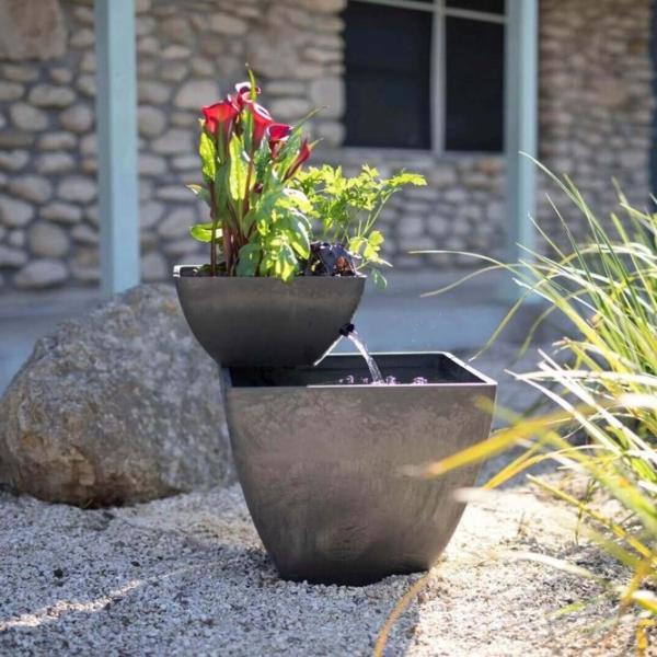 アクアポニックス 水耕栽培キット おさかな畑 SQUARE 35L 屋外・屋内用｜スクエア型 循環式