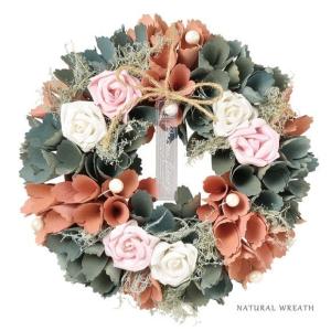 ナチュラルリース エレガンスな叫び 26cm 4503 B 春リース M Size 壁飾り 玄関 人気 豪華 可愛い プレゼント 母の日 おしゃれ 当店一番人気 ギフト かわいい お洒落