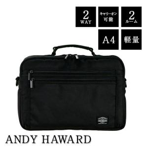 ビジネスバッグ メンズ レディース 軽量 ショルダーバッグ a4 33625 ANDY HAWARD アンディハワード 2WAY A4ファイル対応 メンズバッグ ブラック 通勤 営業 出張