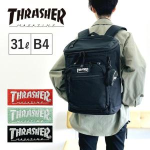 THRASHER（スラッシャー） かぶせ リュック フラップ スクエア