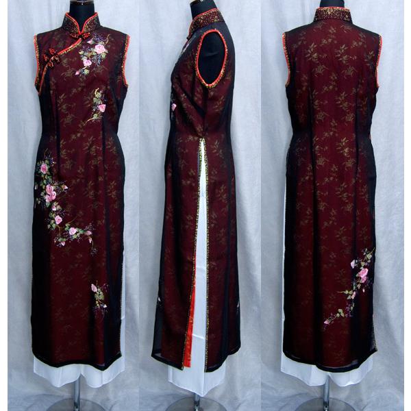 綺麗な貴女に綺麗な二枚仕立てノースリーブアオザイ!!!  SIZE L