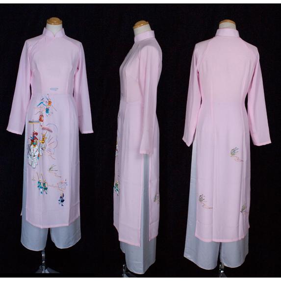 ベトナム手刺繍アオザイ　SIZE S