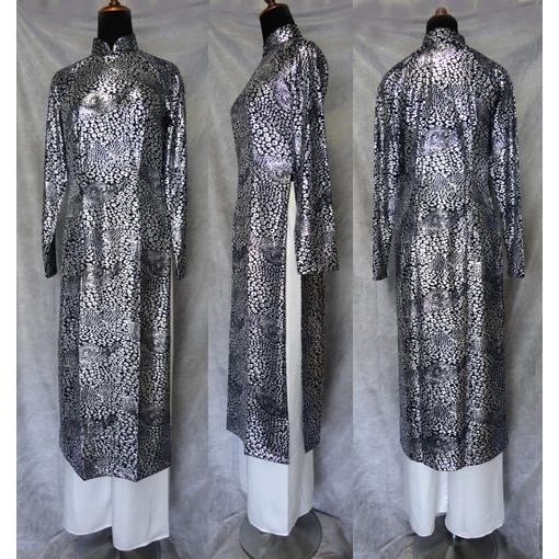 シルバーが輝くストレッチ！アオザイ！！　SIZE M