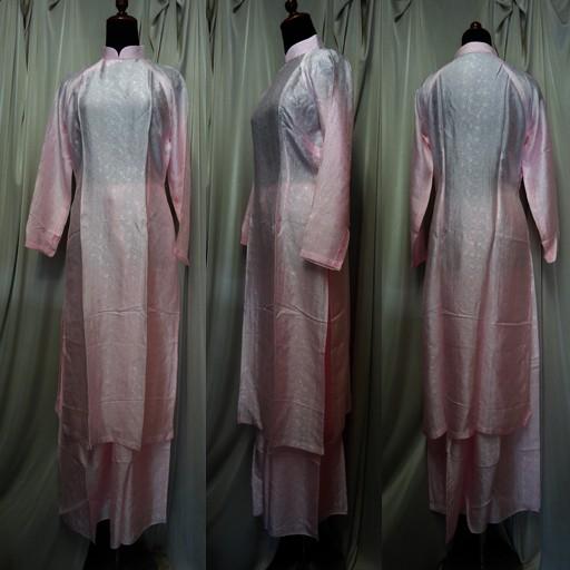 ベトナムシルクの上下セットカラーのアオザイ!!　　　SIZE  M