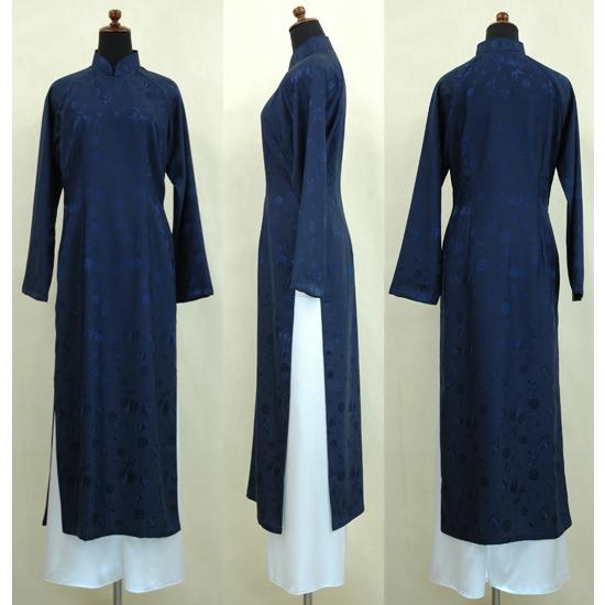 「圧倒的な支持を受ける紺!!シンプルアオザイ」 SIZE XL