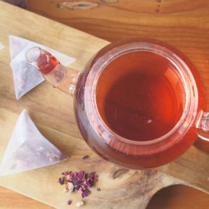 お花のティーバッグギフト缶×1個 ノンカフェイ...の詳細画像1