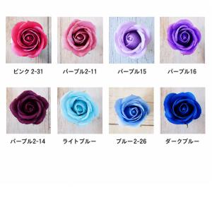 ソープフラワー ヘッド50個 ローズ バラ 材...の詳細画像2
