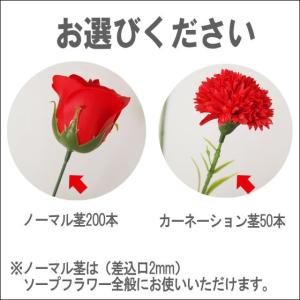 ソープフラワー 造花用 針金30cm カーネー...の詳細画像1