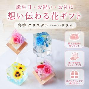 クリスタルハーバリウム 台付き1個 プリザーブ...の詳細画像3