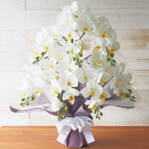 胡蝶蘭 光触媒加工 7本立ち 鉢植え 造花 1...の詳細画像4