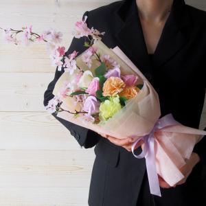 母の日 ギフト ソープフラワー 桜 花束 ブー...の詳細画像3