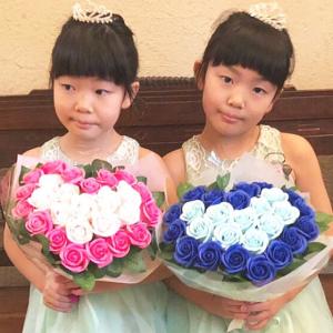 ソープフラワー ハートのアレンジ 1個 花束 ...の詳細画像3