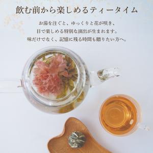 カーネーション茶 工芸茶 ティーポットセット ...の詳細画像1