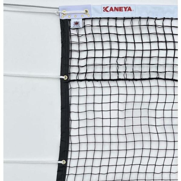 KANEYA(カネヤ) 金属タイプ 上部コード使用 全天候硬式テニスネット 上部ダブルネット 黒 K...